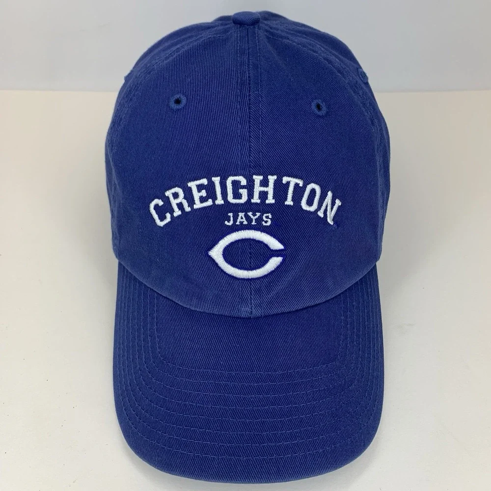 Creighton Jays Hat Blue '47 OSFA Adjustable Strapback Baseball Cap Bluejays